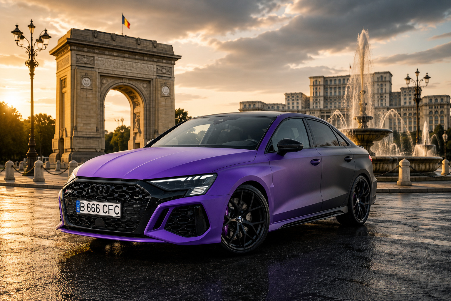 2024 Audi RS3 Sedan for Rent in Bucharest Romania