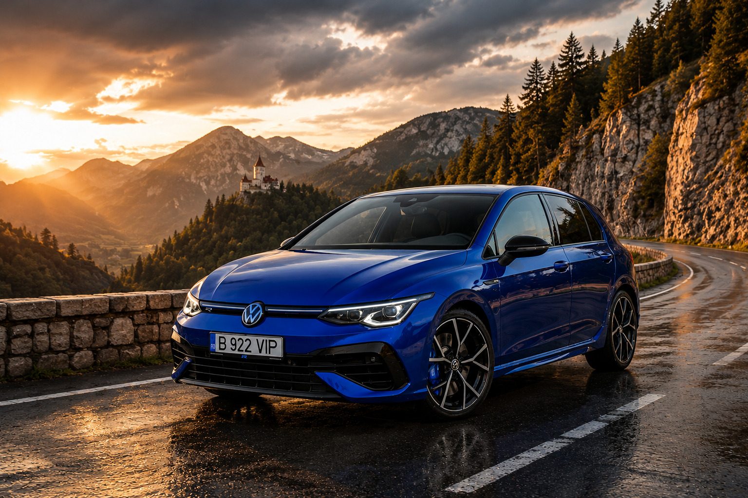 2022 Volkswagen Golf R for Rent in Bucharest Romania