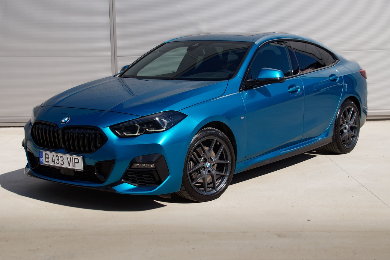 2023 BMW 218i M Sport with a Blue Exterior | VIP Car Rental Bucharest